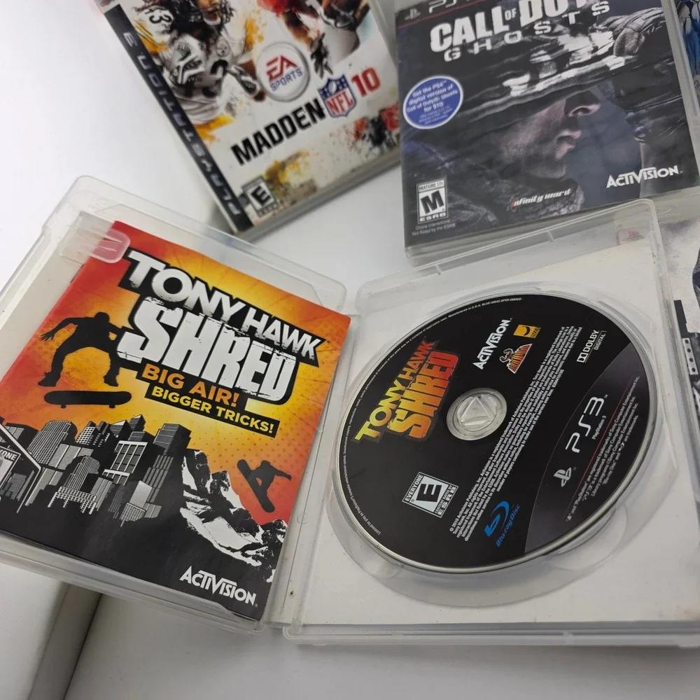 Sony PlayStation 3 Bundle Madden 10 13 COD Ghosts Tony Hawk Army of Two Untested